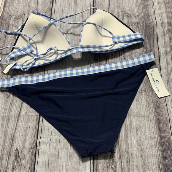 NWT 2Pc Southern Tide Oceanside Gingham Bikini Set - Picture 6 of 10